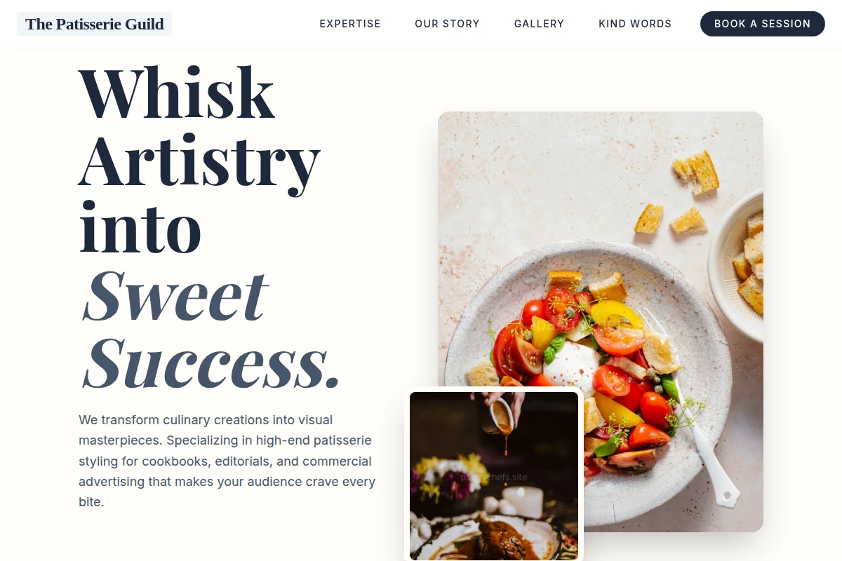 Cream Food Styling