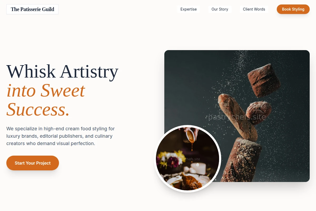 Cream Food Styling