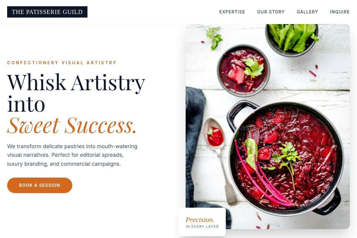 Mille-feuille Food Styling